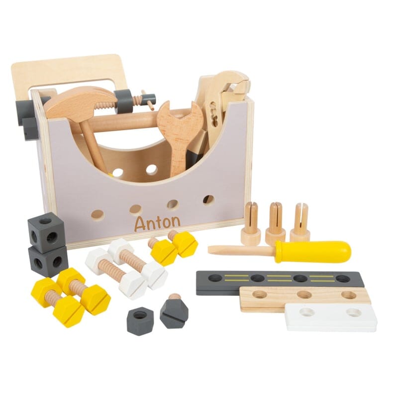 Boîte à outils et table à outils 2 en 1 personnalisables Jeux Montessori Facile 