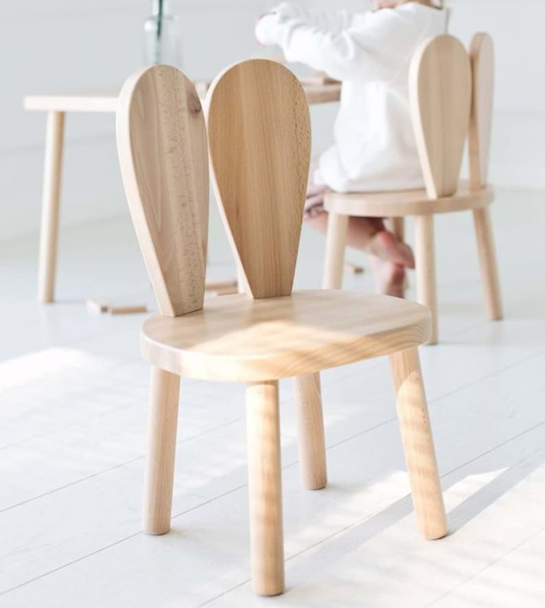 Ensemble de meubles Montessori Table et chaises en bois Kids Furniture Montessori Facile 