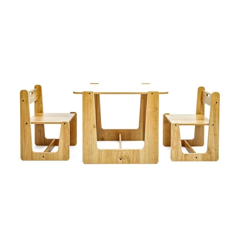 Montessori Ensemble table et chaises pour enfants, de table de jeu